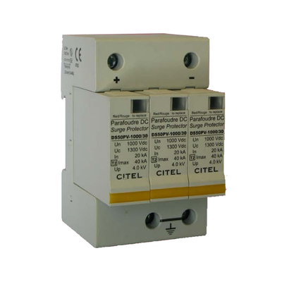 Protección contra la luz de DS50PV-30-30 DC, pararrayos de DC del nivel IP20