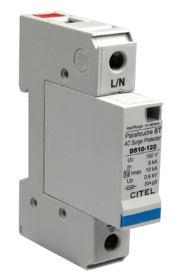 El protector de sobretensiones de la CA DS11-400 cumple con estándares del EN 61643-11 del IEC 61643-11