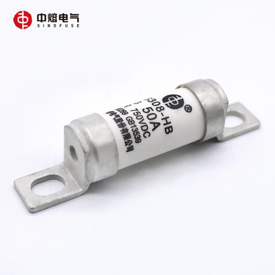 Serie de actuación rápida IEC60269 del melón RS308-HB 750V del fusible de la conexión de perno