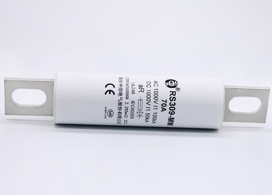 CA auto de cerámica/DC1000V de la conexión de perno de los fusibles del tubo redondo RS309-MM