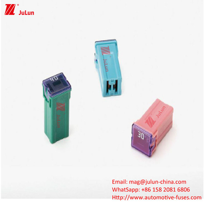 Tipo de chip cuadrado enchufe en caja de fusibles cinta de seguro de automóviles caja de plástico larga corta 20-60A