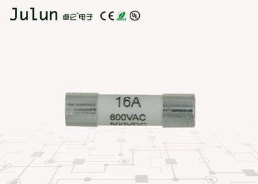 Protección de circuito de cerámica temporaria rápida del fusible del ataque rápido 16a 600vAc/500vDc