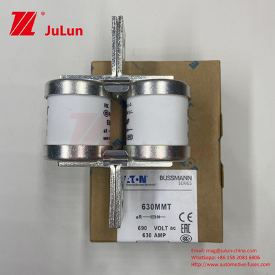 690V corriente cerámica de los fusibles para automóviles con instalación de placas de tornillo gemelo 630A 630MMT