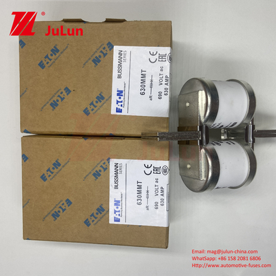 BUSSMANN 630MMT 630A Fusiles cerámicos para automóviles con diseño de placas planas gemelas 690V de voltaje para una protección eficiente del vehículo