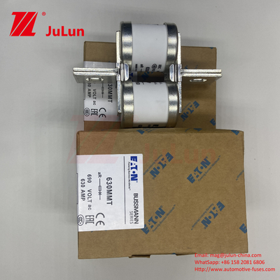 630MMT 690V BUSSMANN Cerámica de cobre de doble placa plana Tipo de perno Fuse 630A Corriente eléctrica 0,43kg Peso