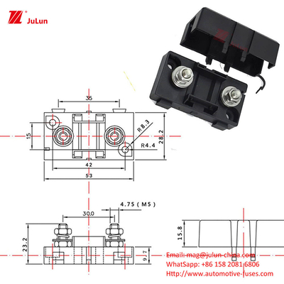 Partes de repuesto para automóviles ANS/MIDI Posicionador de fusible pequeño para protección de circuitos electrónicos para automóviles