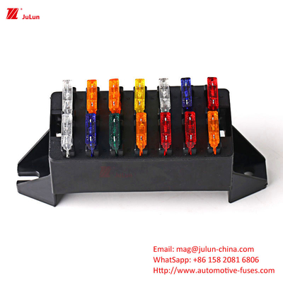 Protección del circuito del automóvil Portador de fusible de nylon 30A-500A-55 ~ 125°CBX2103 Yacht de automóvil rectangular