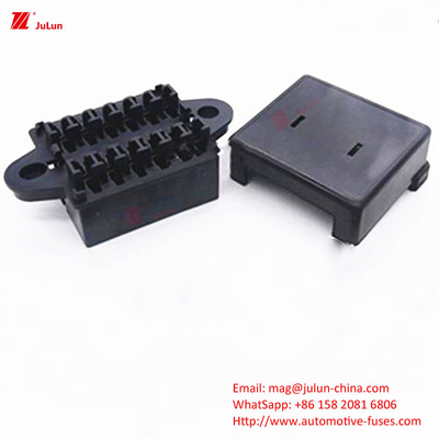 Dimensiones exteriores Estándar UL de la UE 30A-500A Portador de fusible de perno Caja de fusibles Protección de circuito automotriz Portador de fusible de nylon