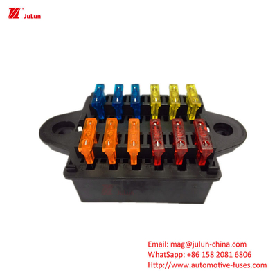 Car Multi-Way Fuse Box Car Fuse Seat Electric Car Fuse Safety Piece High Power Safety Seat 30A-500A El asiento de seguridad de alta potencia de plástico de nylon uno/dos