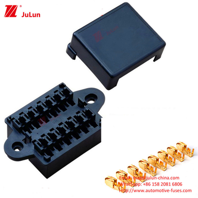 Car Multi-Way Fuse Box Car Fuse Seat Electric Car Fuse Safety Piece High Power Safety Seat 30A-500A El asiento de seguridad de alta potencia de plástico de nylon uno/dos