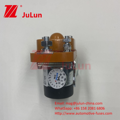 Contactor de corriente continua eléctrico MZJ-50A excavadora fábrica de ladrillos alta corriente baja tensión CE FCC