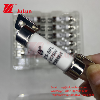 EV325 5FLL DC750V 10A 15A 20A con Ex10A-100A EV Fuse de carga con cerámica y tubo exterior
