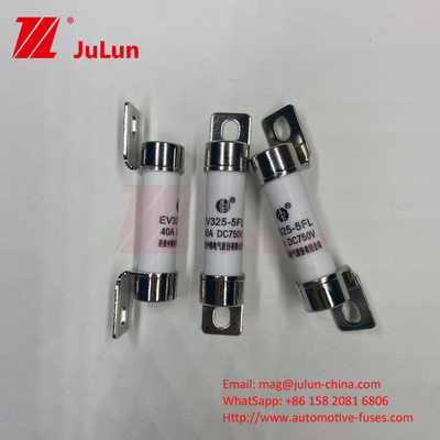EV325 5FLL DC750V 10A 15A 20A con Ex10A-100A EV Fuse de carga con cerámica y tubo exterior