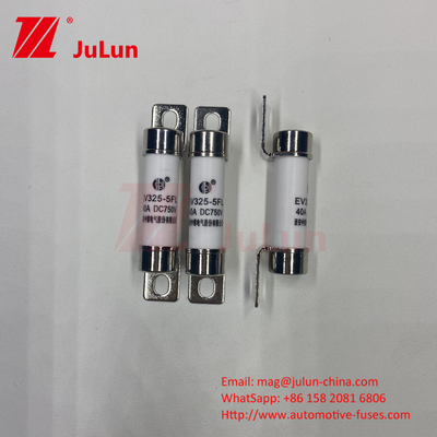 EV325 5FLL DC750V 10A 15A 20A con Ex10A-100A EV Fuse de carga con cerámica y tubo exterior