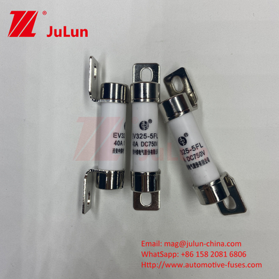 Tubo de cerámica 14x51 15A 40A 50A EV325 FUSE 750VDC EV32520KA Fusiles cerámicos de tornillo para automóviles 10A-50A ISO8820/JASO D622