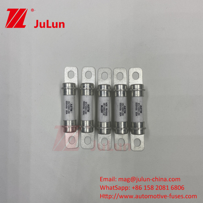 Sistema de almacenamiento de energía del fusible 500VDC Conexión de tornillo de alto corte Fusible rápido 15A 30A 50A Sistema de conversión de potencia del vehículo eléctrico