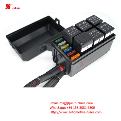 Caja de fusibles de automóviles de 10 vías de una sola fila BX2103 50A de cobre piezas de repuesto de automóviles