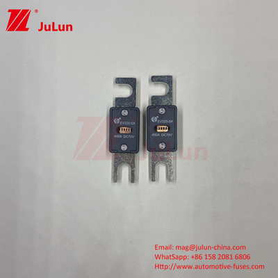 EV320-5X Tubo exterior de arena de cuarzo 6kA DC EV Fuso de vehículo eléctrico 125A 70VDC Cerrojo