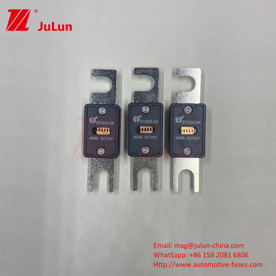 TESLA 70VDC EV320-5X 5C Voltado nominal Fusiles para vehículos eléctricos M6 Cerrojo tipo 225A