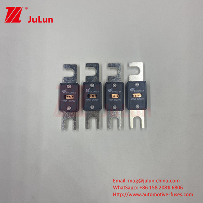 SINOFUSE Cerrojo M8 EV320-5X-100A para choques de automóviles Resistente a la cerámica Cobre Plata Pipa de arena de cuarzo
