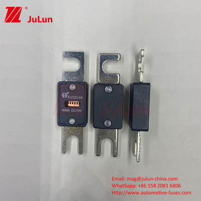 EV320-5X-350A-N 70VDC 6kA Fusiles para vehículos eléctricos de cobre cerámico para la seguridad del sistema de tracción de vehículos eléctricos