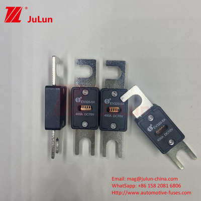 EV320-5X-450A-N 70VDC M6 M8 Fusiles EV portátiles cumplen con la norma ISO8820-5 para sistemas eléctricos y sistemas de propulsión automotriz