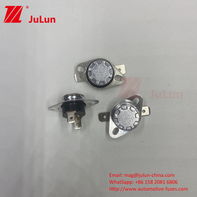 ≥100000 Tiempos Ciclo de vida Cerámica Movable Reset manual Protector térmico Hornos de microondas Uso sobre calor KSD Bimetal Thermo