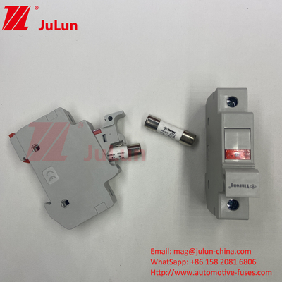 Fuse solar PV Din Rail Sustentador de fusible solar para inversor fotovoltaico Sustentador de fusible cilíndrico en línea