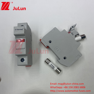 Protección solar fotovoltaica RT18-32 15A 20A 32A Portador de fusible con indicador LED para S