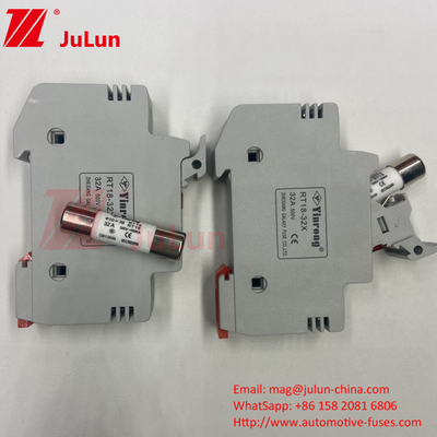 10A-63A Fusiles cilíndricos para protección del sistema de energía solar Fusiles fotovoltaicos de 1000 V de corriente solar 6A 10A 15A 20A 25A 30A Alta tensión