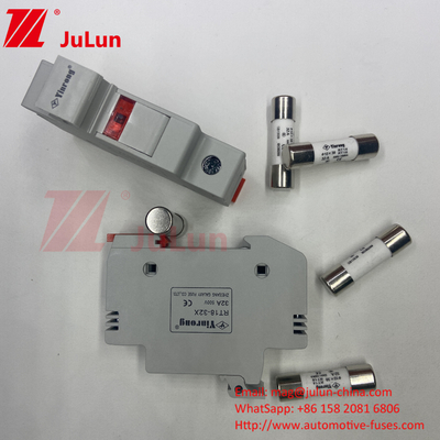 1000VDC 1500VDC 500VDC DIN Panel solar de ferrocarril DC 32 Amp Solar Sustentador de fusible con fusible para PV Pho