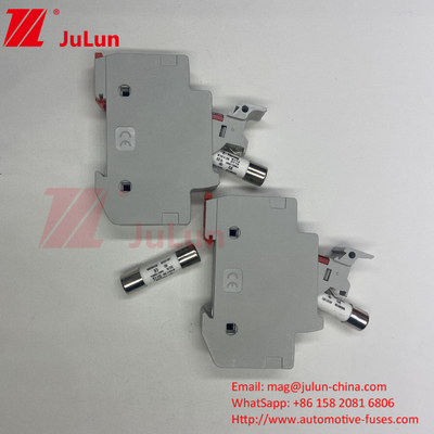 20A Solar PV Fuse Holder con fusible para la caja de autobuses fotovoltaicos Nqqk RT16D-00 TPS corriente continua 80V 250A Fuse de energía solar