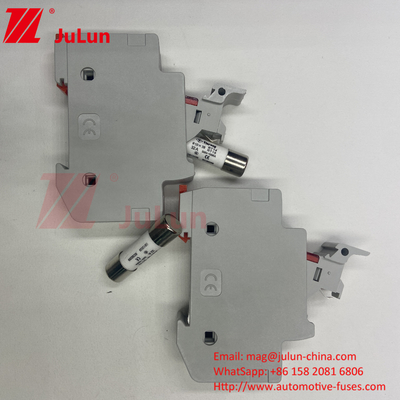 Fusiles fotovoltaicos de elementos de plata para el soporte de fusibles de guía estándar IEC60269.6