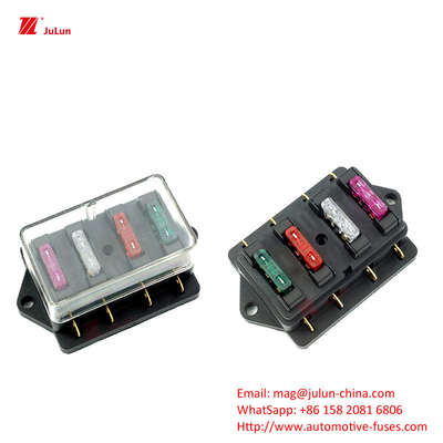 Los pernos de contacto de cobre en la caja de fusibles de carcasa de nylon pasan la caja de fusibles de luz LED multiviable con certificación UL de la UE SBH-6PD S