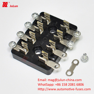 Disjuntor de red manual de reinicio de circuito de navegación marítima de 32 V de tensión nominal para fusibles de pernos de 30 A a 500 A