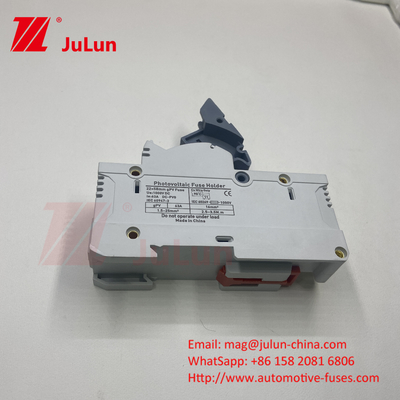 AC RT18-32X Portador de fusibles Caja base de fusibles 10x38MM 500V de soplo rápido Cerámica RO15 RT18 DIN Rail Moun Portador de fusibles único