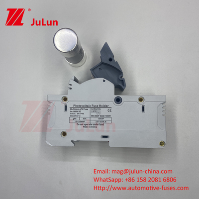 DIN Guía de fijación 15A 1000VDC con cerámica de fijación de diseño 14 * 85mm 32a 1000VDC Pv fijación holer