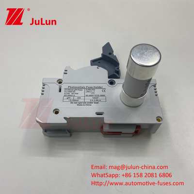 Fuse solar fotovoltaico para energía fotovoltaica DC1000V 10X38 Portador de fusible cerámico con interruptor aislante 10X