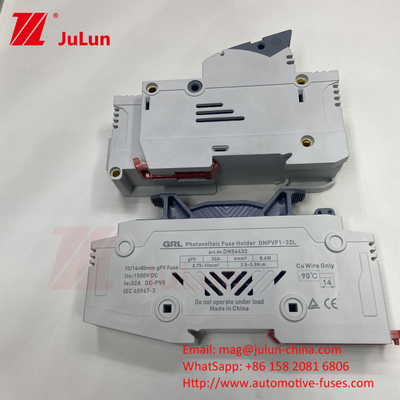Portador de fusible fotovoltaico solar con precio de fusible14x51MM RT18X-63 RO16 Indicador de luz rápida