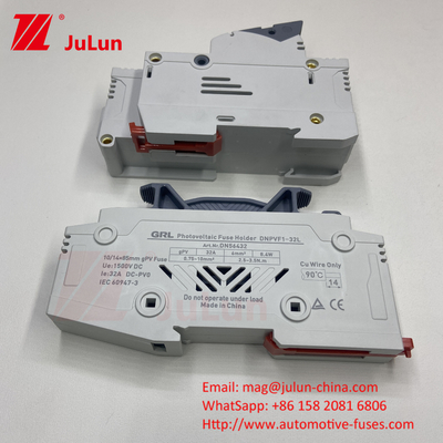 Fusiles 10x38 1000v 25a 10*38 2a Portador de fusibles para sistemas solares Fusiles fotovoltaicos para sistemas de energía solar