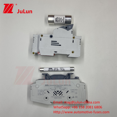 1000VDC Fuso fotovoltaico solar Din Rail Fuso de globo 10x38mm RT18-32 Fuso de conexión AC