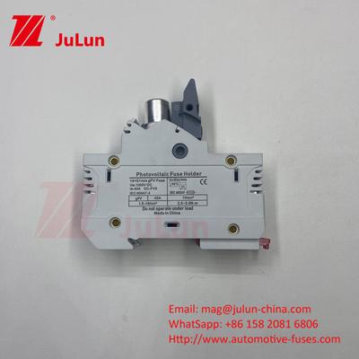 Fuse fotovoltaico solar con material de elemento de fusible de plata 32A 3P 10*38 1000VDC