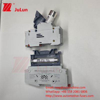 Fusiles fotovoltaicos solares con material de elemento de fusible de cobre RO17 soplo rápido Cerámica DIN Rail Moun 22x58MM Fusiles Italweber 500V