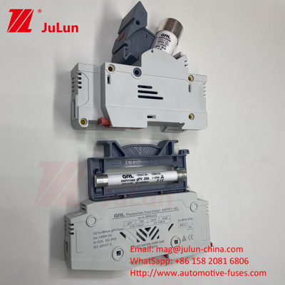 10*38mm gPV 1000VDC 32A FUSE Din Guía de soporte de fusibles para una instalación fácil y segura