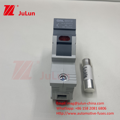 SeanRo Solar PV Din Rail Fuse Holder para el enlace del fusible 10 * 38mm 1000V 15amp Dc fusible 25A