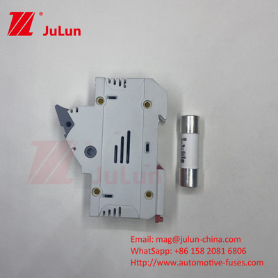 SeanRo Solar PV Din Rail Fuse Holder para el enlace del fusible 10 * 38mm 1000V 15amp Dc fusible 25A
