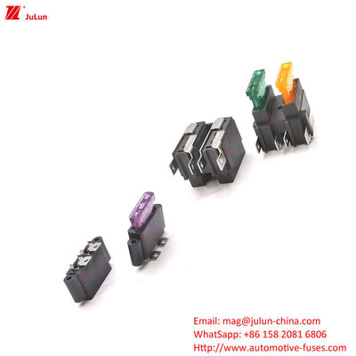 Compartimientos eléctricos para automóviles industriales Bipolar 32V 30A-500A Portador de fusibles de cobre para automóviles