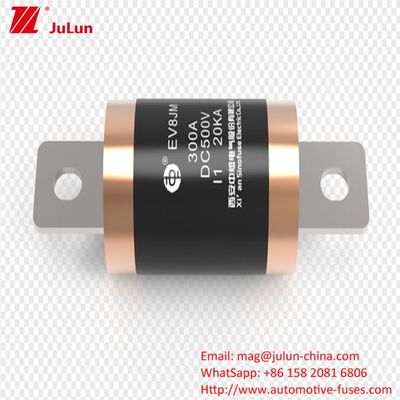10KA 20KA 300A Fusiles para vehículos eléctricos para protección de cortocircuito con voltaje nominal máximo de 500VDC