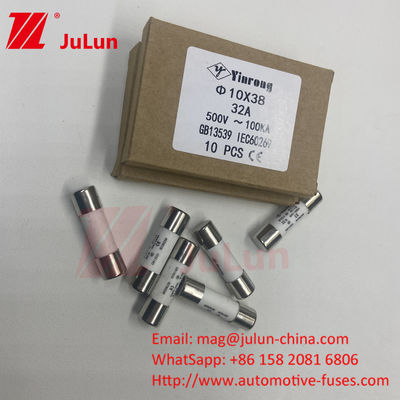 4A AC220V AC380V AC500V AC690V AC800V 1000V Fusiles fotovoltaicos solares 10 x 38mm 1000VDC Fusiles de cuerda Pv UL TUV CE RoHS