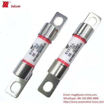 EV315 DC500V 20KA Capacidad de ruptura Tubo redondo tornillo de tornillo fusibles para automóviles